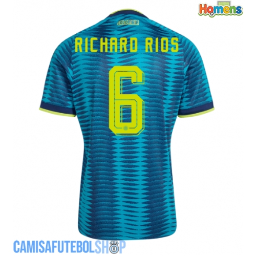 Camisa de time de futebol Colômbia Richard Rios #6 Replicas 2º Equipamento Mundo 2026 Manga Curta